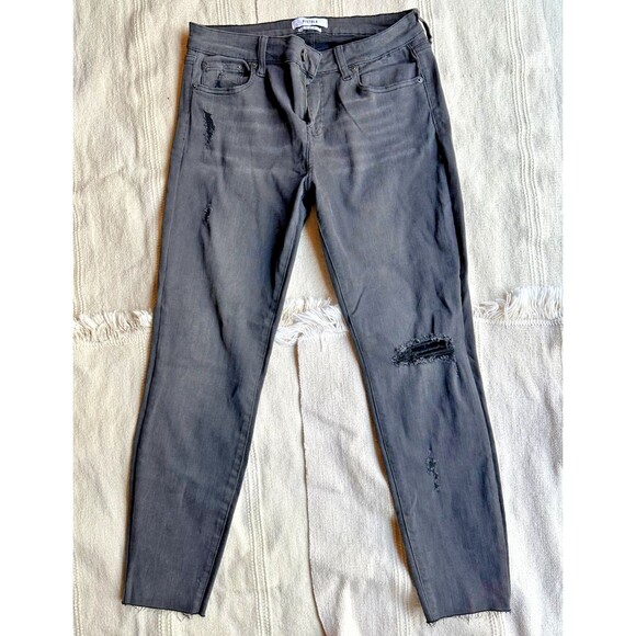 PISTOLA Black Faded Wash Distressed Skinny Jeans Women's Size 30 - Picture 1 of 7